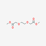 Structure of Acetic acid, 2,2'-[1,2-ethanediylbis(oxy)]bis-, dimethyl ester