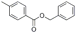 Structure of Benzoic acid, 4-methyl-, phenylmethyl ester