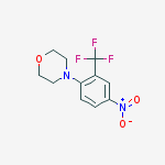 Structure of 4-[4-NITRO-2-(TRIFLUOROMETHYL)PHENYL]-MORPHOLINE, 95%