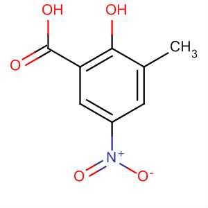 Structure of Benzoic acid, 2-hydroxy-3-methyl-5-nitro-