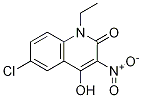 6-chloro-1-ethyl-4-hydroxy-3-nitro-1H-quinolin-2-one结构式