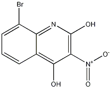 8-溴-4-羟基-3-硝基-2(1H)-喹啉酮结构式