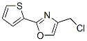 Structure of 4-(CHLOROMETHYL)-2-THIEN-2-YL-1,3-OXAZOLE