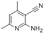 2-氨基-4,6-二甲基吡啶-3-甲腈结构式