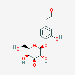 Structure of 2-hydroxy-4-(2-hydroxyethyl)phenyl beta-D-glucopyranoside