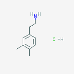 2-(3,4-dimethylphenyl)ethanamine;hydrochloride结构式