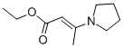 Structure of ETHYL (E)-3-(1-PYRROLIDINO)CROTONATE