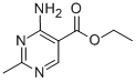 ethyl 4-amino-2-methylpyrimidine-5-carboxylate结构式