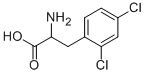 DL-2,4-二氯苯丙氨酸结构式