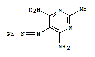 4,6-Pyrimidinediamine,2-methyl-5-(2-phenyldiazenyl)-结构式