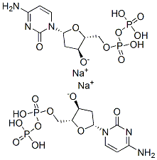 Cytidine 5-(trihydrogen diphosphate), 2-deoxy-, disodium salt结构式