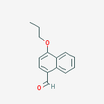 Structure of 1-Naphthalenecarboxaldehyde, 4-propoxy-
