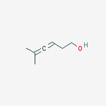 Structure of 3,4-Hexadien-1-ol, 5-methyl-