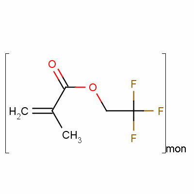2-甲基-2-丙烯酸-2,2,2-三氟乙酯的均聚物结构式