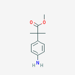 Structure of 4-Amino-α,α-dimethylbenzeneacetic acid methyl ester