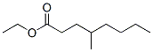 Structure of Octanoic acid, 4-methyl-, ethyl ester, (.+/-.)-