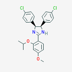 1H-Imidazole, 4,5-bis(4-chlorophenyl)-4,5-dihydro-2-[4-methoxy-2-(1-methylethoxy)phenyl]-, (4R,5S)-rel-结构式