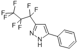 Structure of 3-(HEPTAFLUORO-1-PROPYL)-5-PHENYLPYRAZOLE