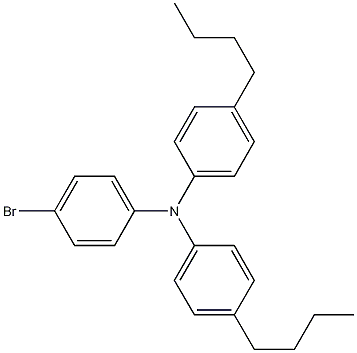 Structure of 4-Bromo-N,N-bis(4-butylphenyl)aniline