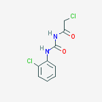 Acetamide, 2-chloro-N-[[(2-chlorophenyl)amino]carbonyl]-结构式