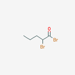 Structure of alpha-Bromovaleric acid bromide