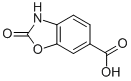 Structure of 6-Benzoxazolecarboxylic acid, 2,3-dihydro-2-oxo-