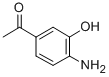 1-(4-amino-3-hydroxyphenyl)ethanone结构式