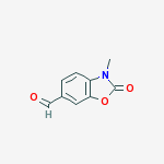 Structure of 3-methyl-2-oxo-1,3-benzoxazole-6-carbaldehyde