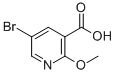 Structure of 5-BROMO-2-METHOXY-NICOTINIC ACID