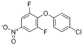 Structure of 2-(4-chlorophenoxy)-1,3-difluoro-5-nitrobenzene