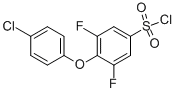 4-(4-氯苯氧基)-3,5-二氟苯磺酰氯结构式