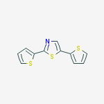 2,5-di(thiophen-2-yl)-1,3-thiazole结构式