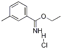 Structure of ethyl 3-methylbenzenecarboximidate hydrochloride