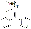 Structure of CITALOPRAM  RELATED  COMPOUND  F  (200 MG) (DIMETHYL-(1-METHYL-3,3-DIPHENYL-ALLYL)-AMINE HYDROCHLORIDE)
