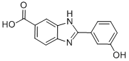 Structure of 2-(3-HYDROXY-PHENYL)-3H-BENZOIMIDAZOLE-5-CARBOXYLIC ACID