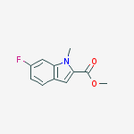 Structure of Methyl 6-fluoro-1-methyl-1H-indole-2-carboxylate