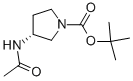 R-1-BOC-3-乙酰氨基吡咯烷结构式