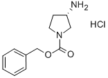 Structure of (S)-1-Cbz-3-Aminopyrrolidine hydrochloride