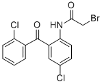Structure of 2-Bromo-N-[4-chloro-2-(2-chlorobenzoyl)phenyl]acetamide