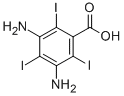 Structure of 3,5-diamino-2,4,6-triiodobenzoic acid