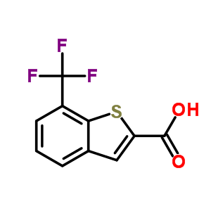 7-(trifluoromethyl)-1-benzothiophene-2-carboxylic acid结构式