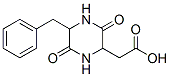 Structure of 3-carboxymethyl-6-benzyl-2,5-diketopiperazine