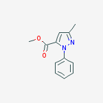 1H-Pyrazole-5-carboxylic acid, 3-methyl-1-phenyl-, methyl ester结构式