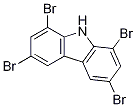 Structure of 1,3,6,8-Tetrabromocarbazole