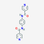 N,N'-benzene-1,4-diyldipyridine-4-carboxamide结构式