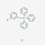 3-FLUOROBENZYL TRIPHENYLPHOSPHONIUM CHLORIDE结构式