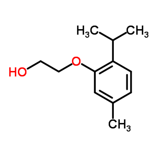 Structure of 2-[5-methyl-2-(propan-2-yl)phenoxy]ethanol