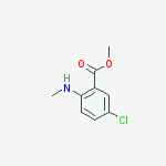Benzoic acid, 5-chloro-2-(methylamino)-, methyl ester结构式