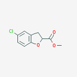 Methyl 5-chloro-2,3-dihydrobenzofuran-2-carboxylate结构式