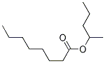 Structure of Octanoic acid, 1-methylbutyl ester